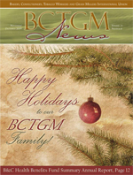 Click here to download the most recent issue of The BCTGM News!